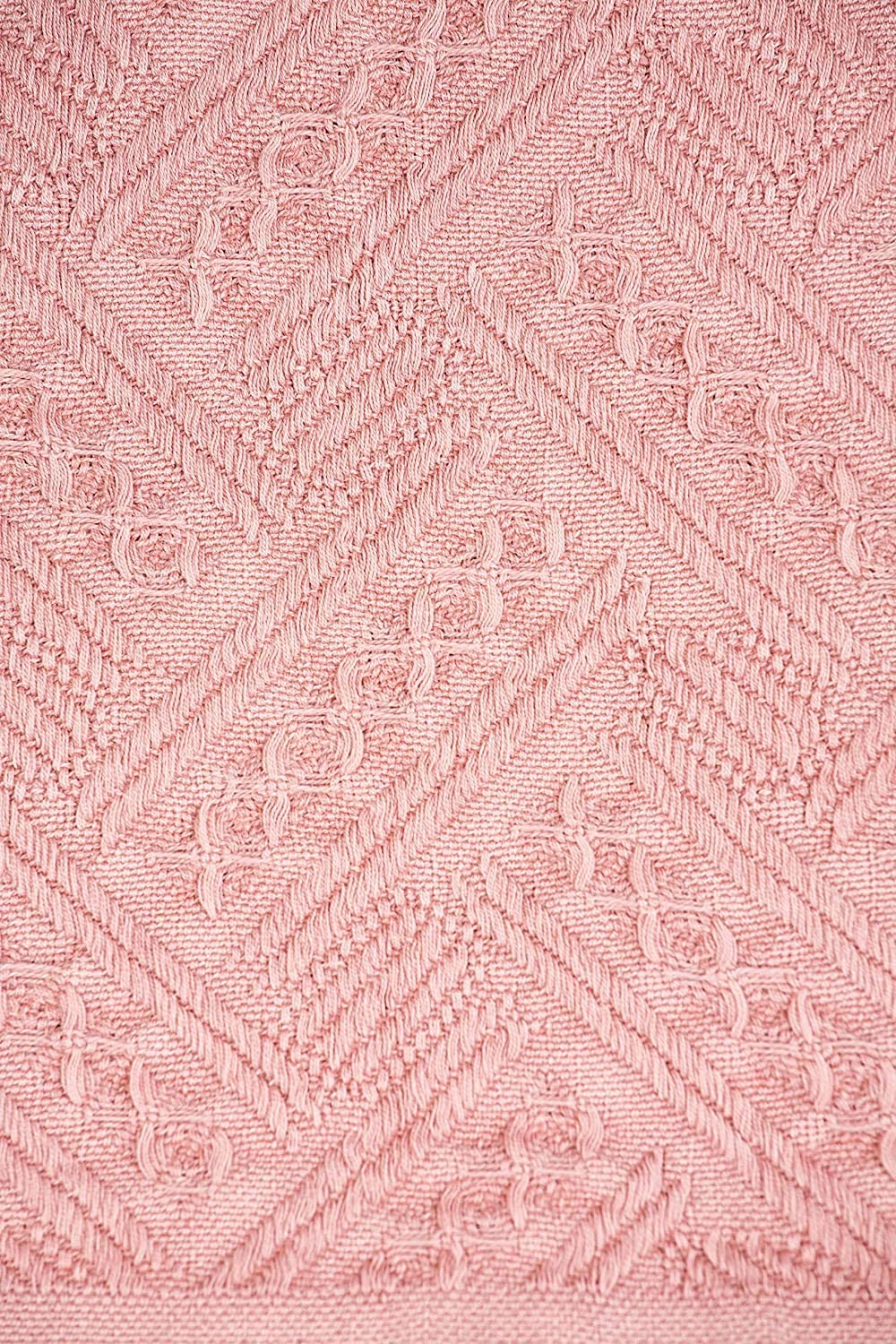 Kasentex Lightweight Cotton Throw Blanket - Soft Decorative Blanket for Sofa or Bed